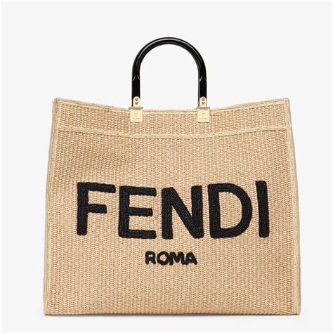 borsa mare pelle fendi logo e disegno palazzo
